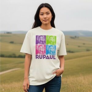 Rupaul •You Better Work• Colorful Short Sleeve Teeshirt NWT